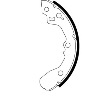 TEXTAR 91061200 Jeu de mâchoires de frein pour