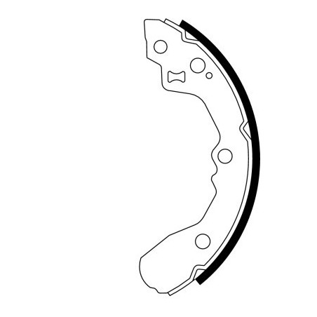 TEXTAR 91061200 Brake Shoe Set Rear for Kia Cerato Rio