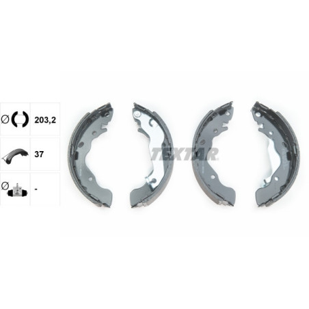 TEXTAR 91061700 Juego de zapatas de frenos trasero para Accent Elantra Matrix