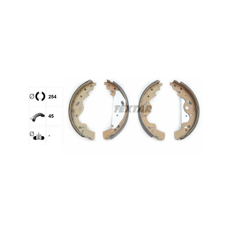 TEXTAR 91063600 Brake Shoe Set Rear for