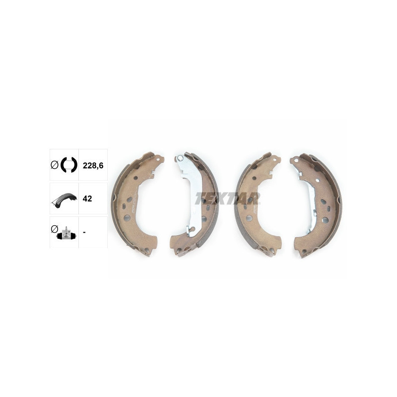 TEXTAR 91064900 Sada brzdových čeľustí zadný pre Ford Focus