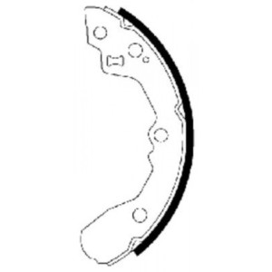 TEXTAR 91065000 Brake Shoe Set Rear for Kia Rio