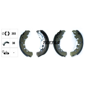 TEXTAR 91065300 Bremsbackensatz für