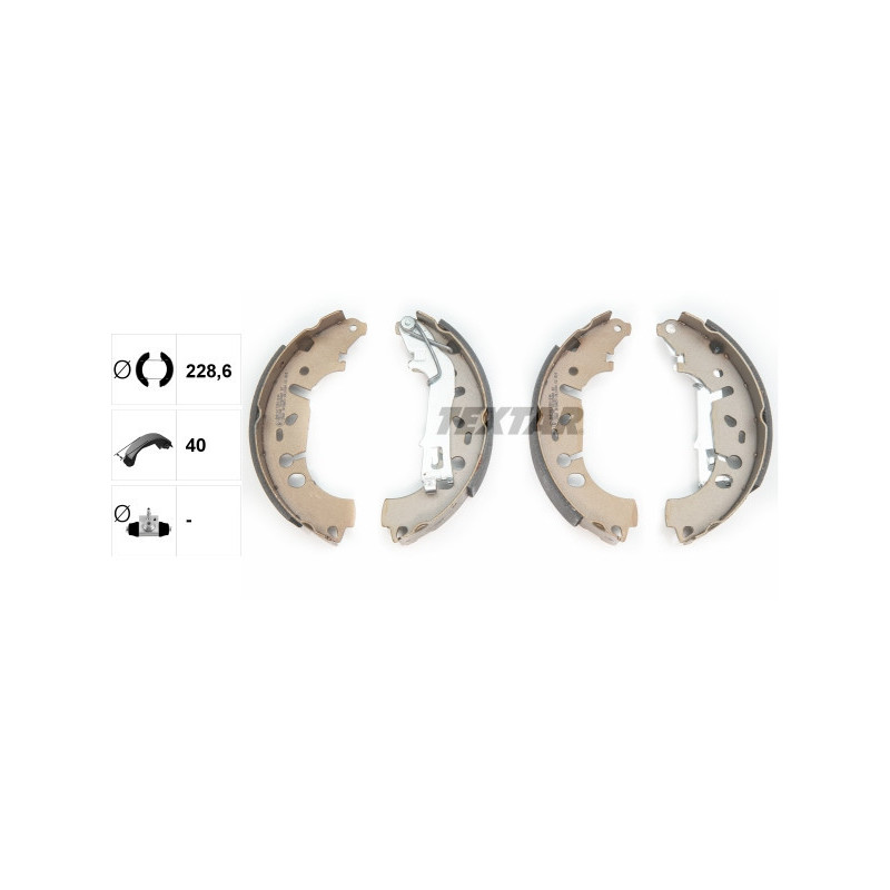 TEXTAR 91065400 Brake Shoe Set Rear for