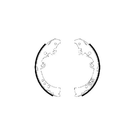 TEXTAR 91066300 Brake Shoe Set Rear for