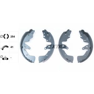 TEXTAR 91068700 Brake Shoe Set Rear for