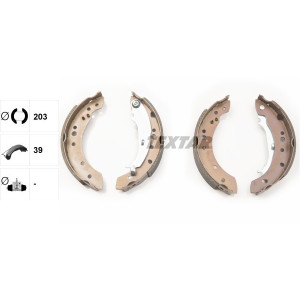 TEXTAR 91068800 Brake Shoe Set Rear for Colt Forfour