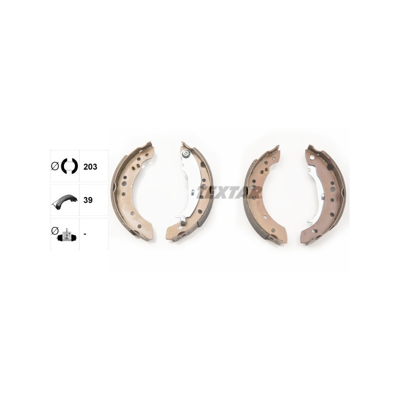 TEXTAR 91068800 Brake Shoe Set Rear for
