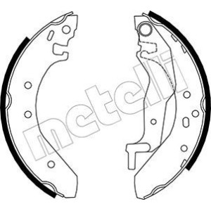 METELLI 53-0006 Brake Shoe Set Rear for