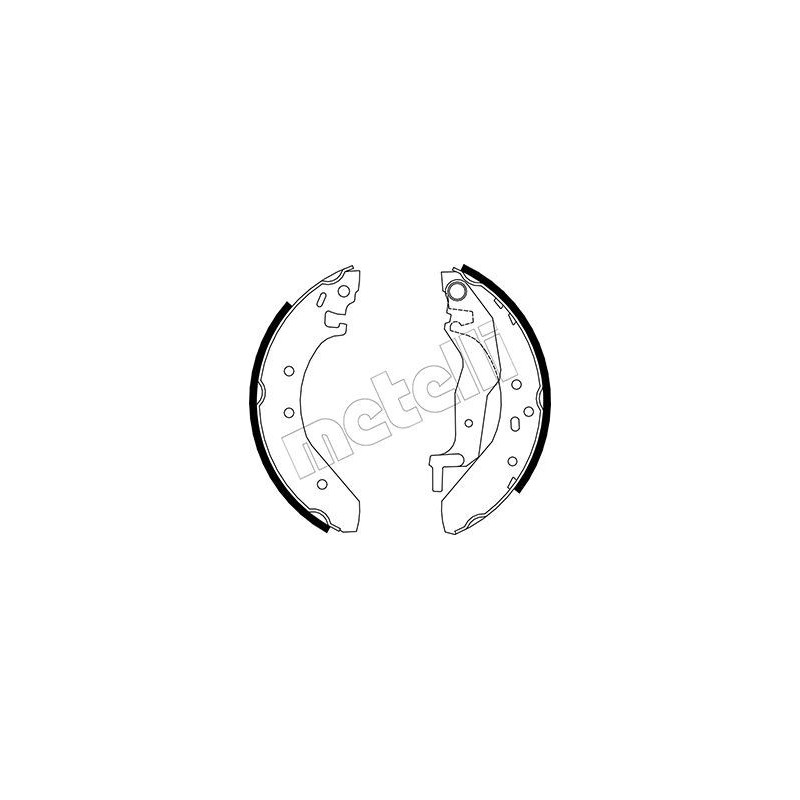 METELLI 53-0006 Brake Shoe Set Rear for
