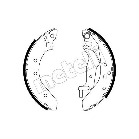 METELLI 53-0006 Brake Shoe Set Rear for