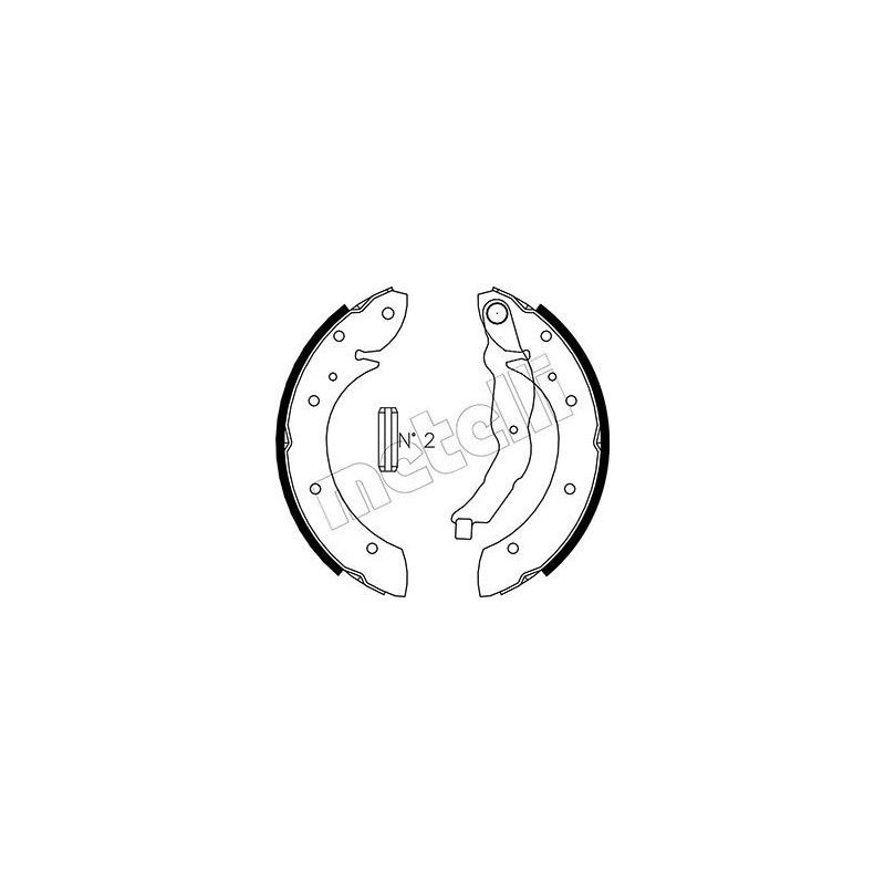 METELLI 53-0015 Brake Shoe Set for