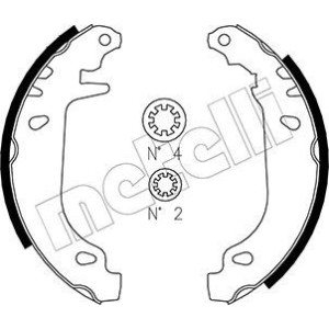 METELLI 53-0022 Kit ganasce freno per