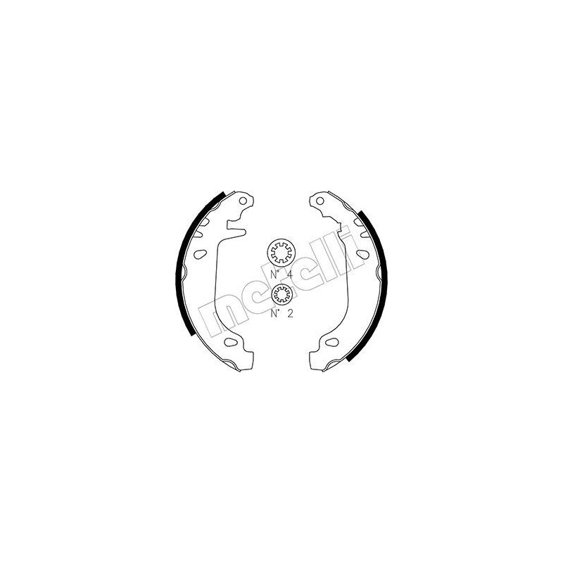 METELLI 53-0022 Brake Shoe Set for