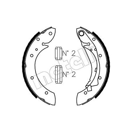 METELLI 53-0023 Brake Shoe Set Rear for