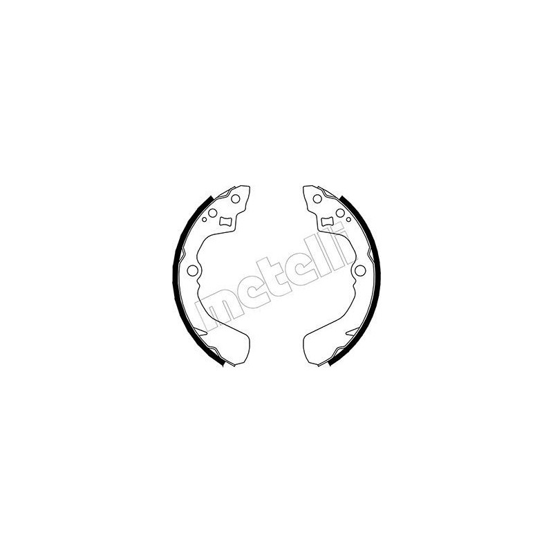METELLI 53-0037 Jeu de mâchoires de frein pour