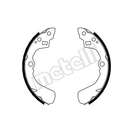 METELLI 53-0037 Jeu de mâchoires de frein pour