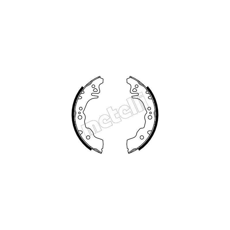 METELLI 53-0043 Brake Shoe Set Rear for