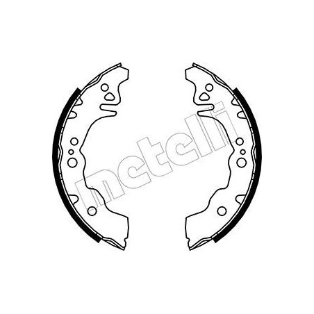METELLI 53-0043 Jeu de mâchoires de frein pour