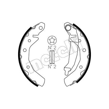 METELLI 53-0046 Bremsbackensatz für