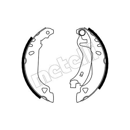 METELLI 53-0066 Sada brzdových čeľustí pre