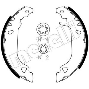 METELLI 53-0066J Kit ganasce freno per