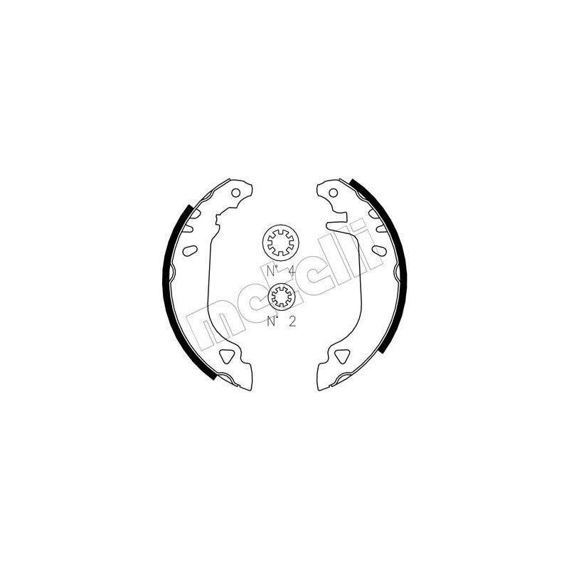 METELLI 53-0066J Kit ganasce freno per