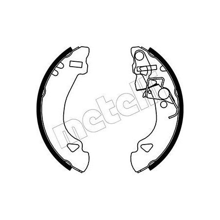METELLI 53-0069 Brake Shoe Set for