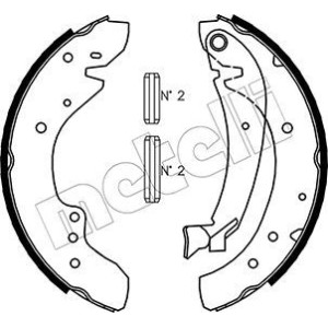 METELLI 53-0072 Brake Shoe Set Rear for