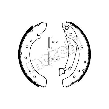 METELLI 53-0073 Brake Shoe Set for
