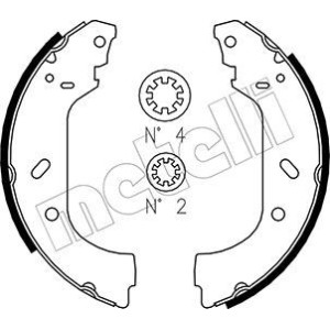METELLI 53-0074 Brake Shoe Set for
