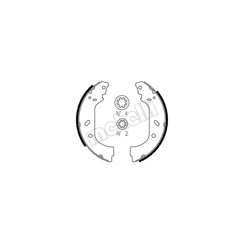 METELLI 53-0074 Kit ganasce freno per