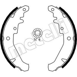 METELLI 53-0078 Kit ganasce freno per