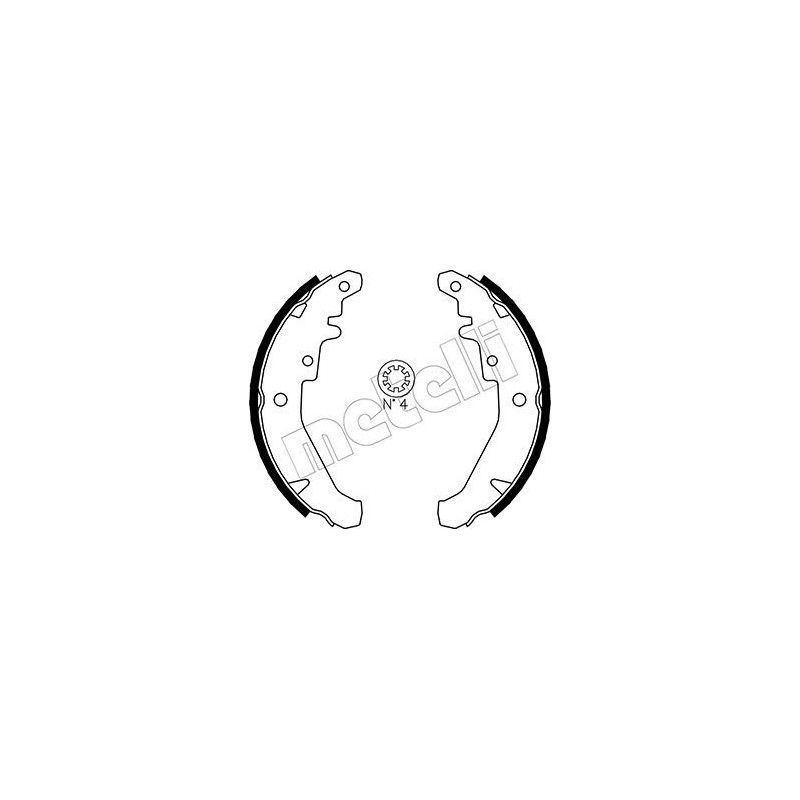 METELLI 53-0078 Brake Shoe Set for