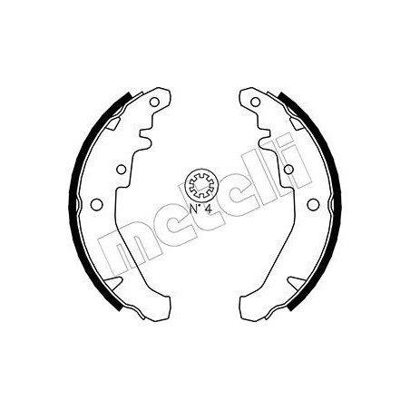METELLI 53-0078 Bremsbackensatz für