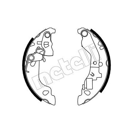 METELLI 53-0079Y Kit ganasce freno per