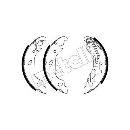 METELLI 53-0080Y Jeu de mâchoires de frein pour