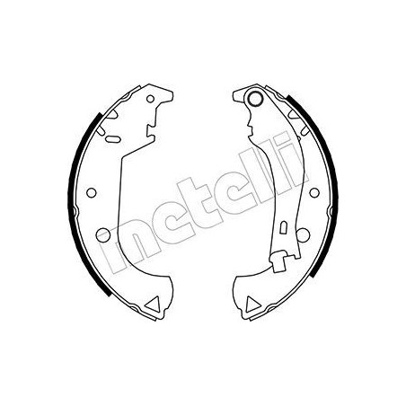METELLI 53-0081Y Sada brzdových čeľustí pre