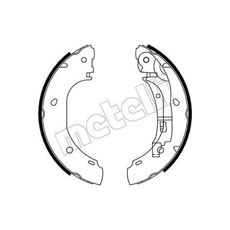 METELLI 53-0082 Zestaw szczęk hamulcowych dla