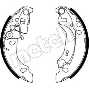 METELLI 53-0083 Brake Shoe Set for