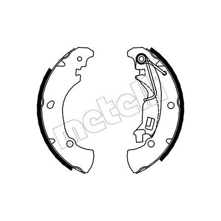 METELLI 53-0084 Jeu de mâchoires de frein pour