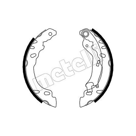 METELLI 53-0090 Brake Shoe Set Rear for