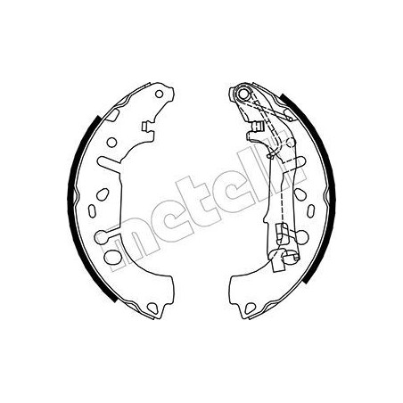 METELLI 53-0093 Jeu de mâchoires de frein pour