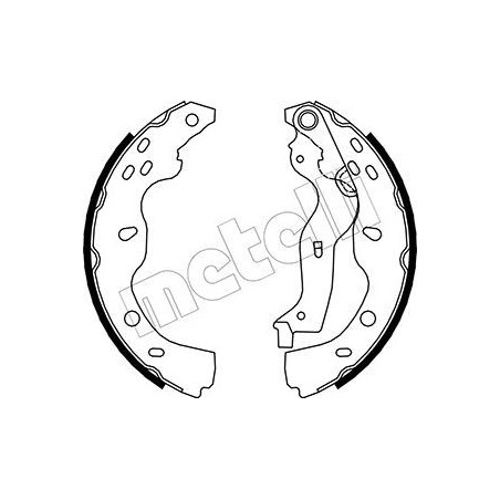 METELLI 53-0096 Brake Shoe Set for