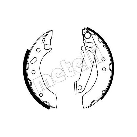 METELLI 53-0119 Sada brzdových čeľustí pre