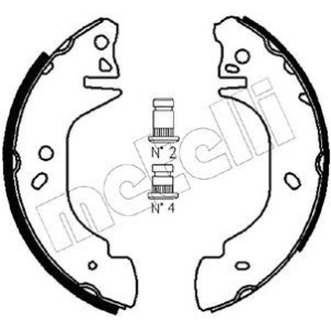 METELLI 53-0122 Kit ganasce freno per