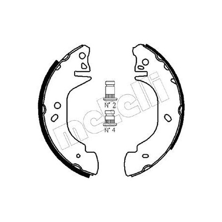 METELLI 53-0122 Brake Shoe Set for