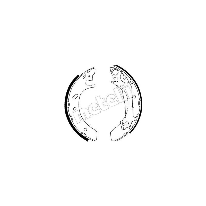 METELLI 53-0124 Jeu de mâchoires de frein pour