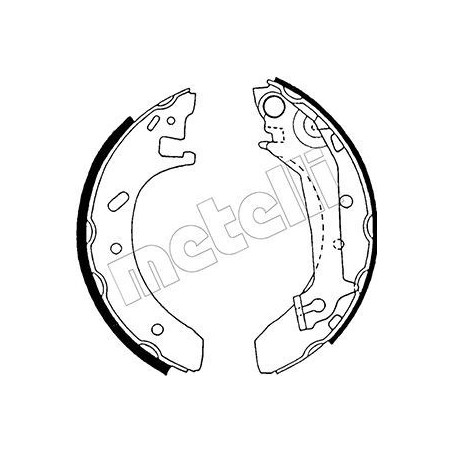 METELLI 53-0124 Brake Shoe Set Rear for