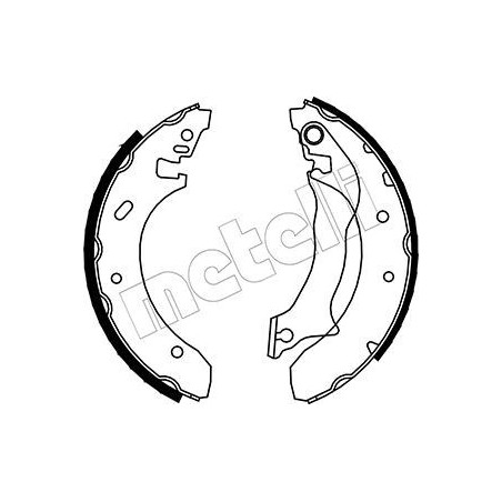 METELLI 53-0125 Brake Shoe Set Rear for